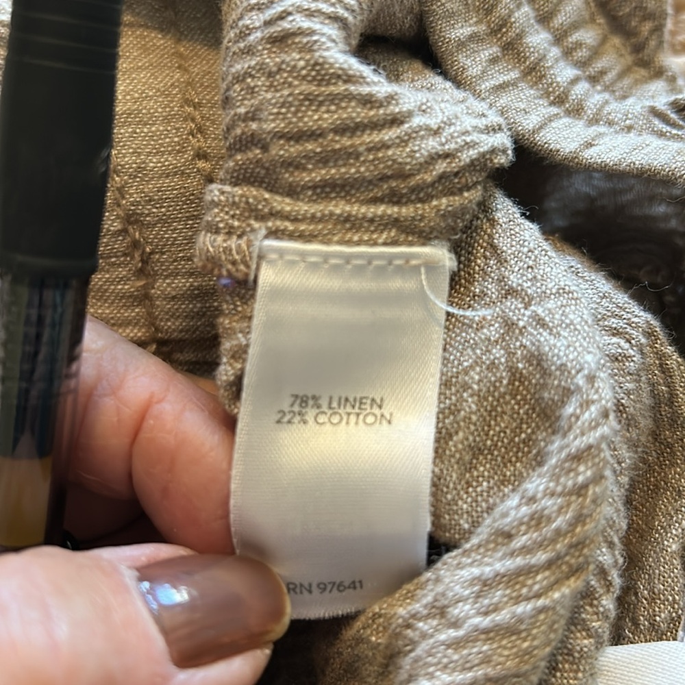 Linen and cotton drawstring pant - Picture 5 of 5